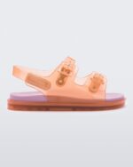 Mini Melissa Fashion Wide Sandal-Baby Orange-Pink - Image 3