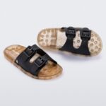Mini Melissa Fashion Wide Sandal-Kids Black