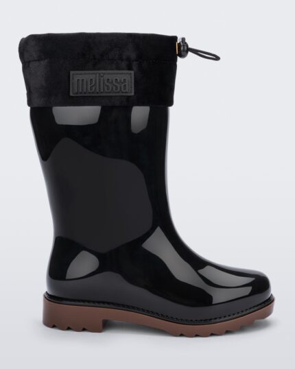Mini Rain Boot Kids Melissa Fashion Black